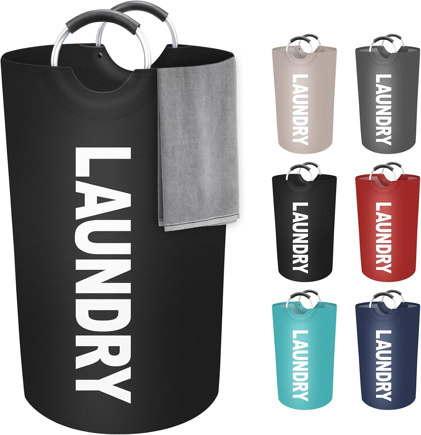 Heavy Equipment Washing - 90L Büyük Boy Katlanabilir Çamaşır Sepeti,
